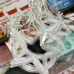 ستارة زينة رمضان الضوئية – نجمة و هلال 3.5 متر، أصفر