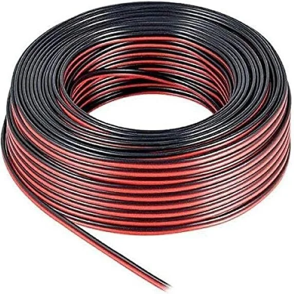 لفة سلك سماعات 0.5م نحاس 2 طرف 100 متر، كابل صوت