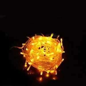 شريط اضاءة LED لتزيين غرفة الحفلات بلون اصفر للكريسماس – 220 فولت بطول 10 متر