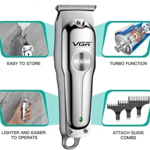 ماكينة كهربائية تشذيب اللحية والشعر الاحترافية متعددة الاغراض من في جي ار، V-071
