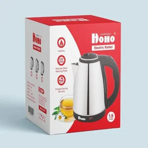 غلاية كهربائية من الستانلس ستيل 1.5 L 1500.0 W hoho1.5 متعدد الألوان