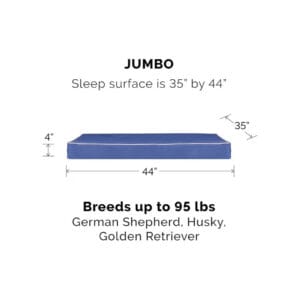 مرتبة كلب سفنج بلاستيك – مقاومة للماء، متينة، ومقاومة للخدوش