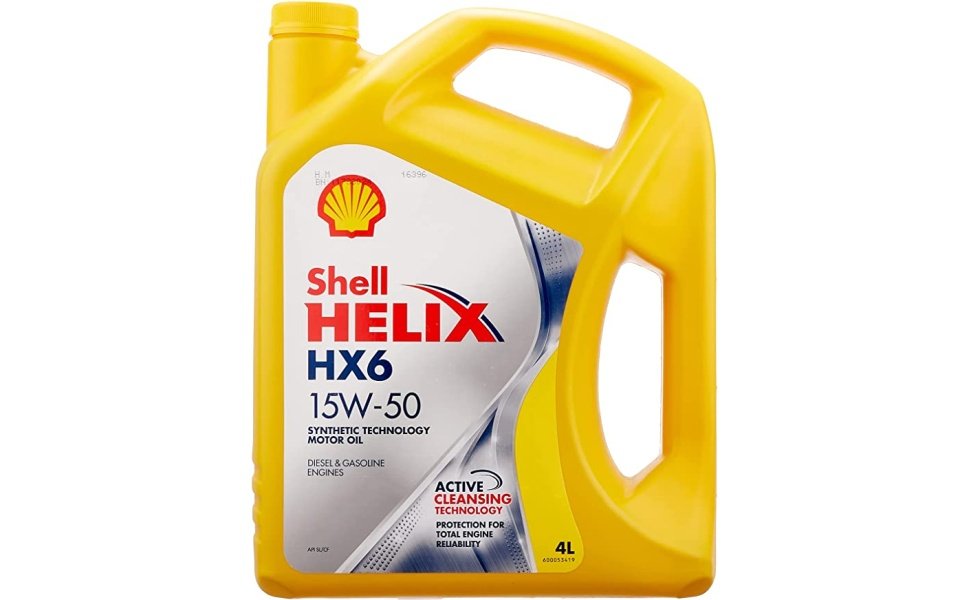 زيت محرك من شل هيليكس HX6 بلزوجة 15W50 درجة SAE، سعة 4.0 لترات، عبوة واحدة - الصورة 4